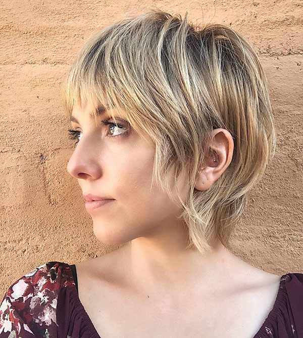 Blonde Pixie Cut 2