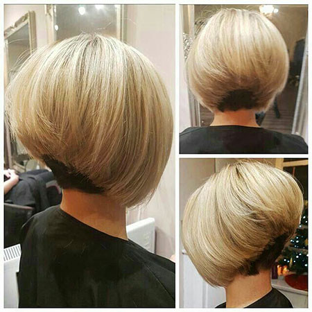 Blonde Stacked Bob