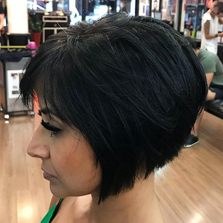 Brunette Layered Bob