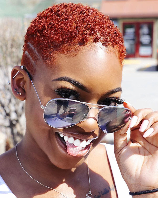 Cute Short Natural Hairstyle