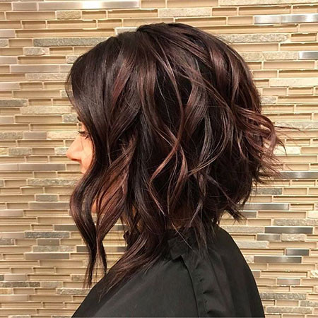 Dark Angled Hairstyle