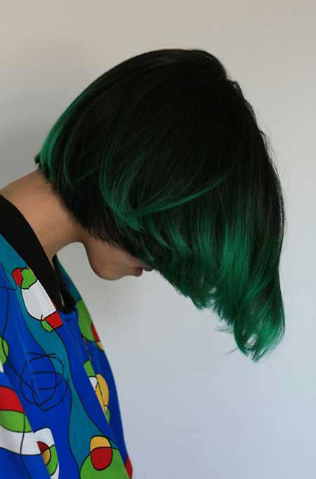 Green Ombre Hair