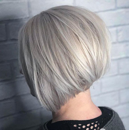 Grey Bob Cut