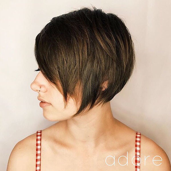 Long Layered Pixie Cut 1