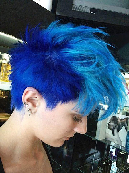 Punk Style in Blue Color