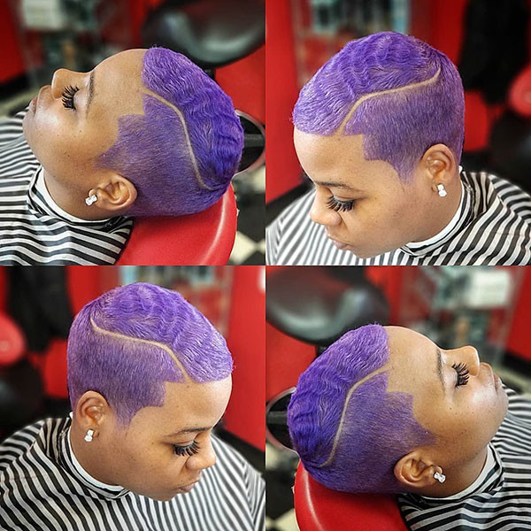 Purple Short Hair