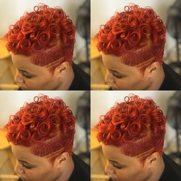 Red Pixie Cut 1