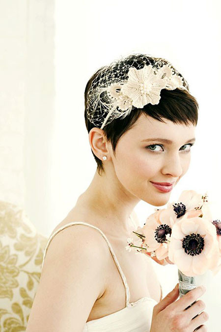 Short Pixie Hair for Wedding