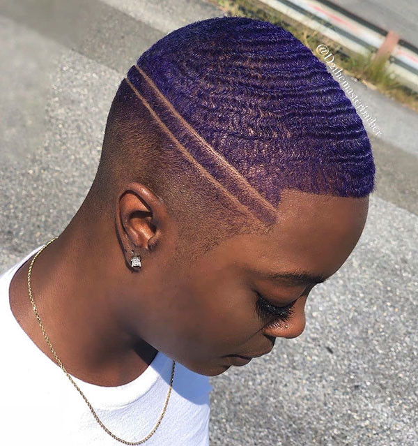 Short Purple Hair 1