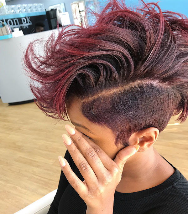 Short Red Hair Undercut