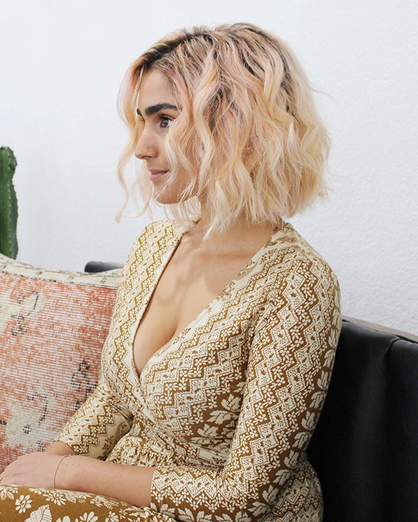 16 short wavy hair chic bob