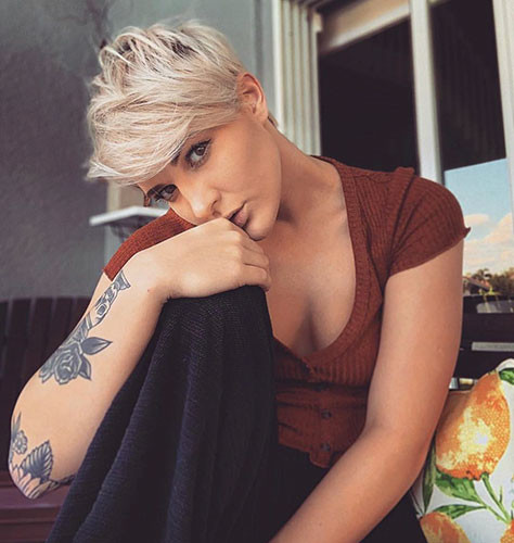 43 short side bangs