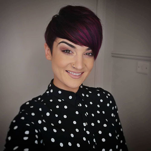 52 short side swept bangs