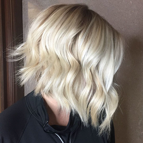 A Line Wavy Bob
