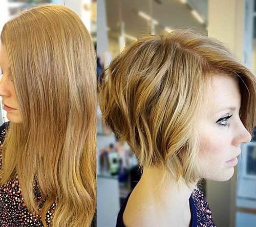 Before and After Bob Haircut