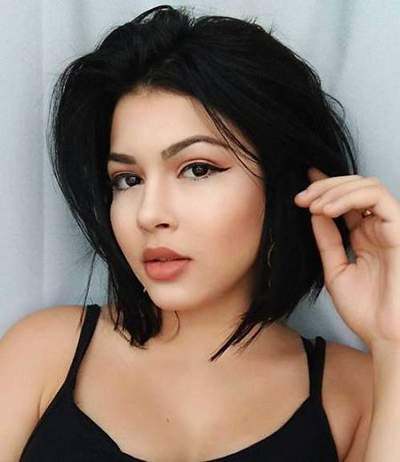 Black Layered Bob