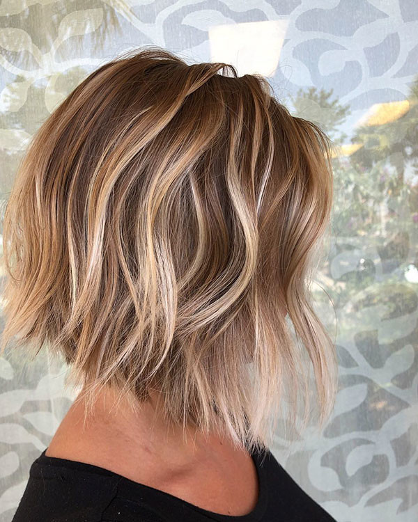 Blonde Balayage Bob Hair Style