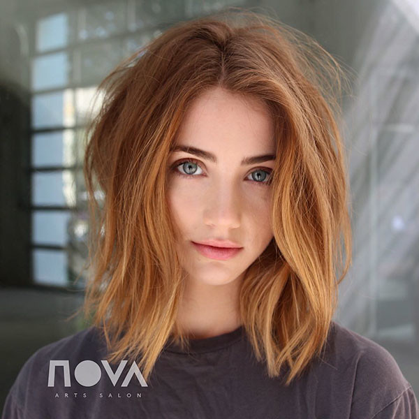 Blonde Long Bob Haircut
