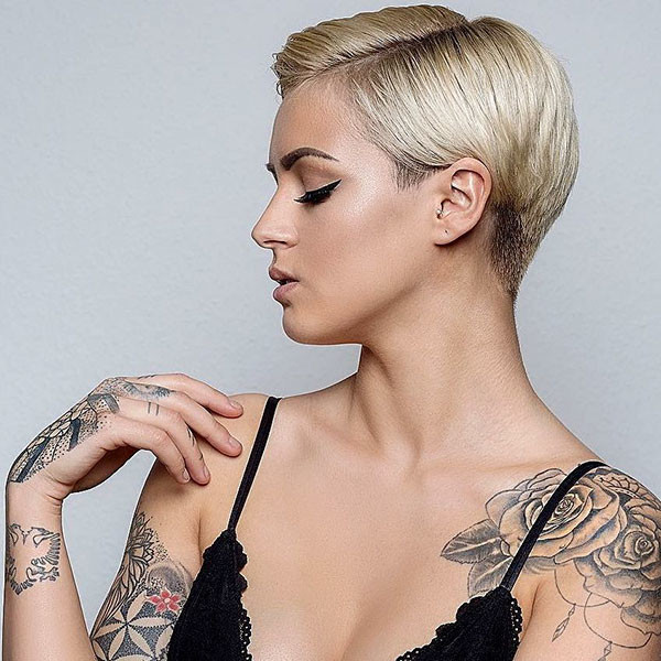 Blonde Pixie Hair