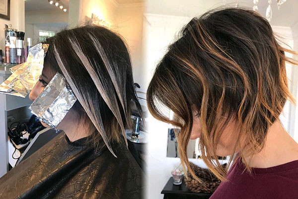 Bob Hair with Highlights