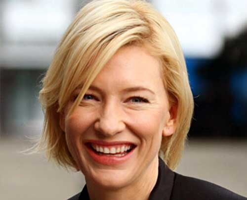 Cate Blanchett Bob Hairstyle for Fine Hair