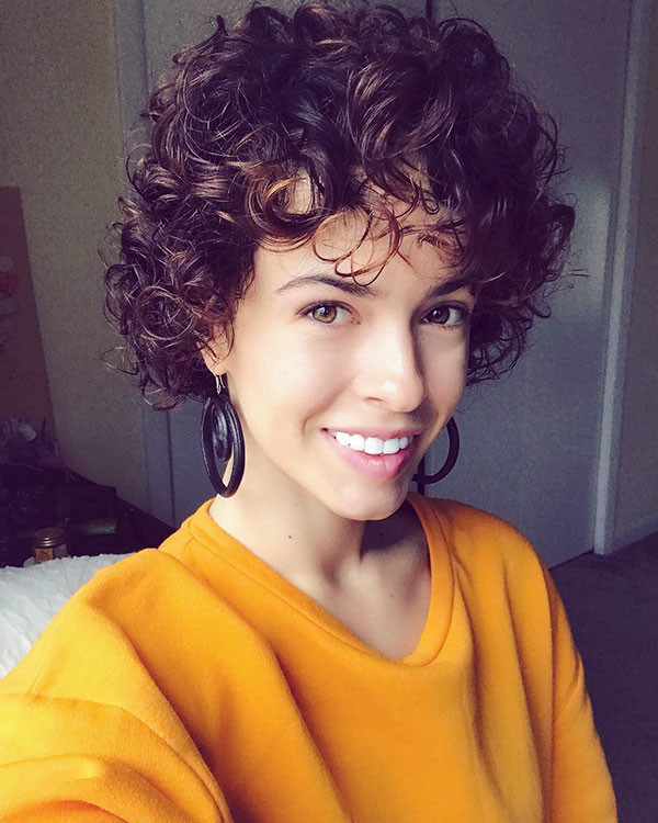Cute Curly Pixie Cut