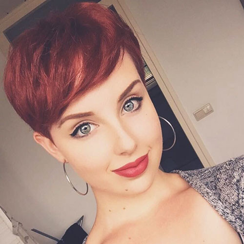 Cute Red Pixie Hair