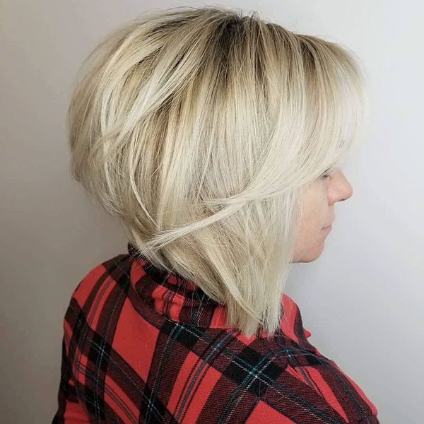 Graduated Blonde Bob