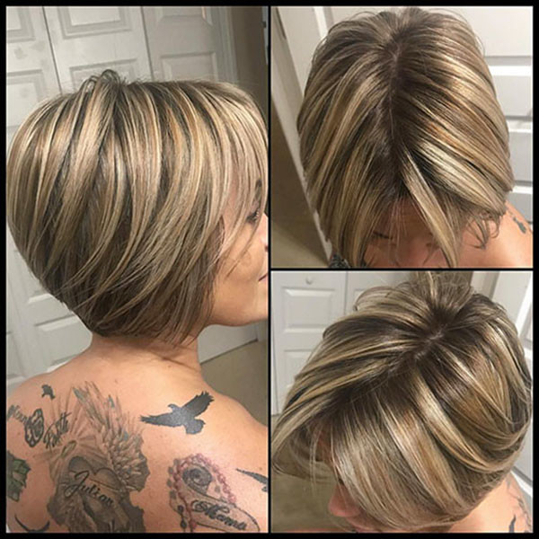 Graduated Short Bob Haircut