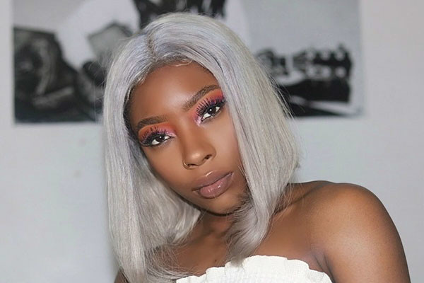 Grey Long Bob 1