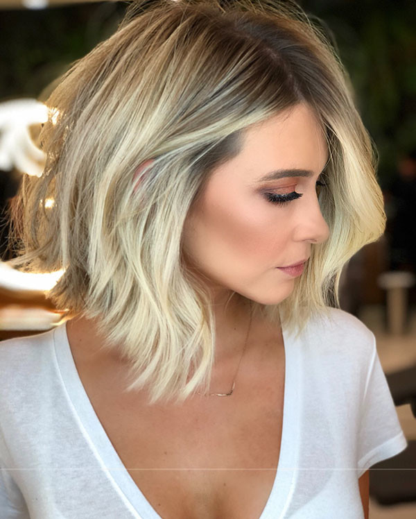 Ice Blonde Lob