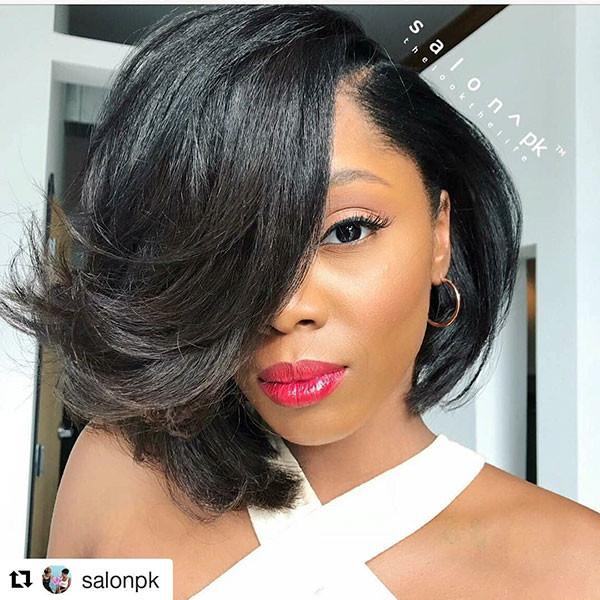 Layered Long Bangs