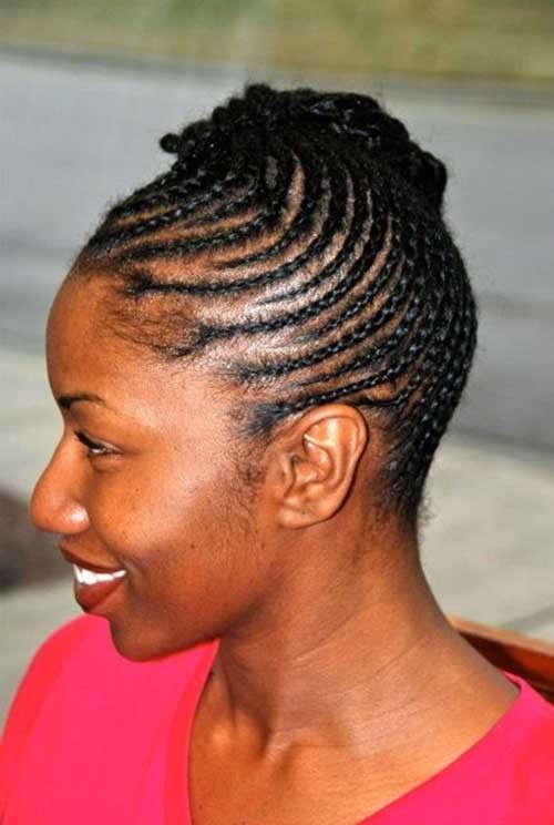 Lovely Black Braided Updo Hair