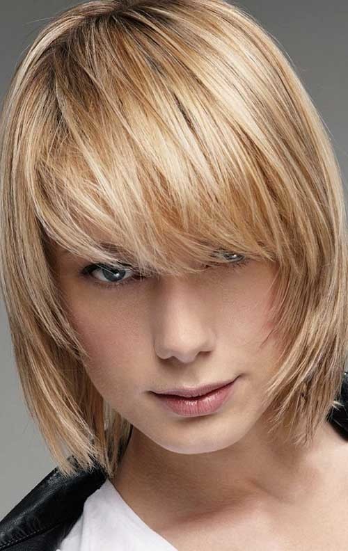 Medium Layered Bob Cut for Fine Hair