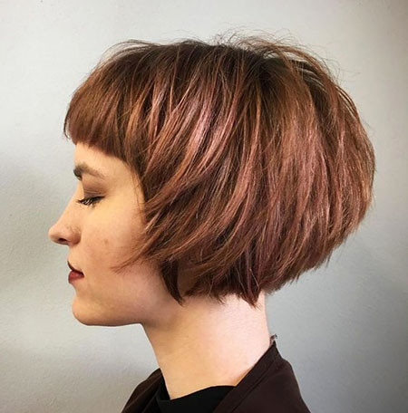 Messy Bob with Fringe
