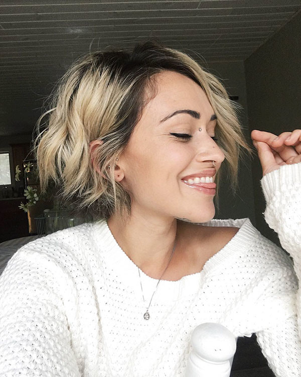 Messy Short Bob