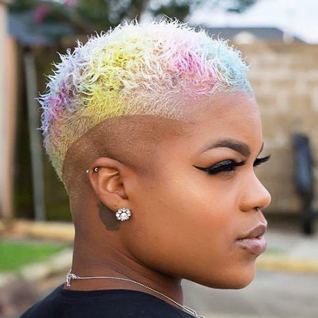 Mohawk Hair with Shaved Sides
