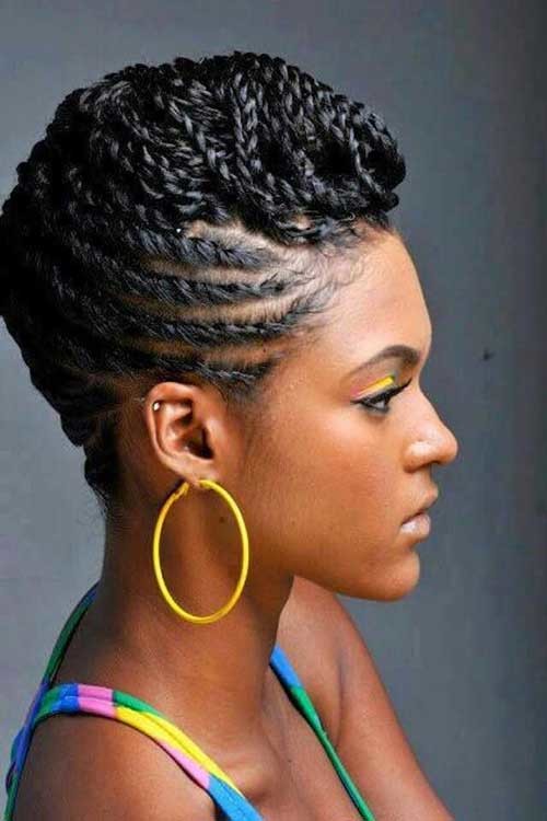 Natural Hair Braided Updo
