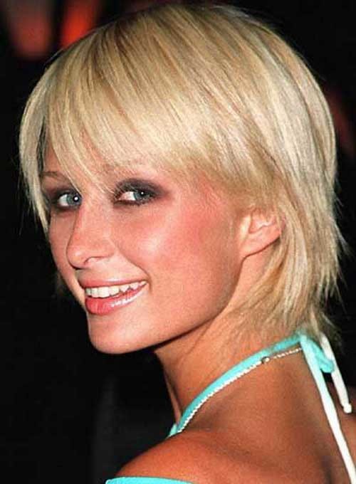 Paris Hilton Short Haircut for Thin Straight Hair