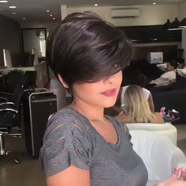 Pixie Long Bangs