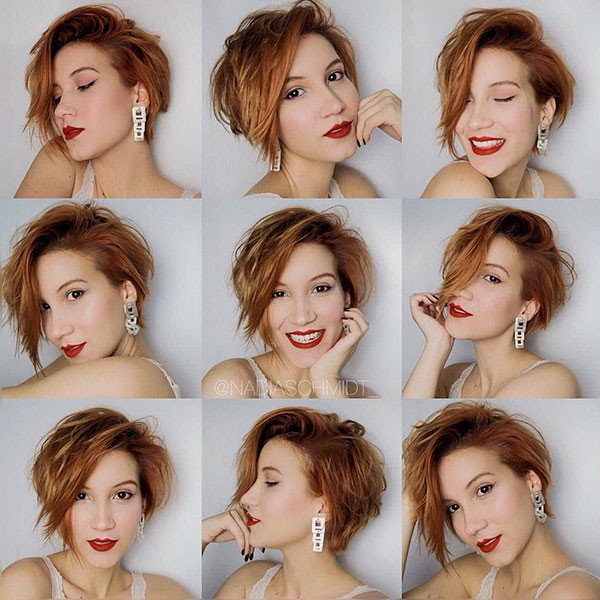 Rose Gold Cute Short Hair