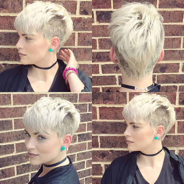 Shaved Side Long Bangs