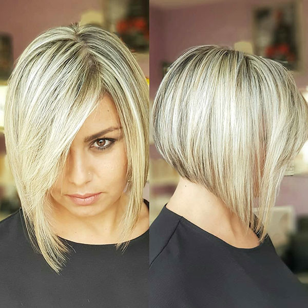 Short Back Long Front Bob Hair