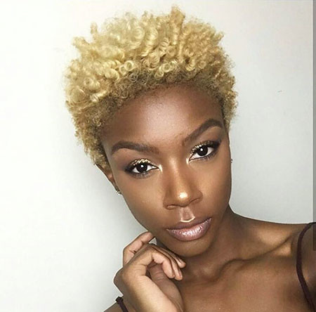 Short Blonde Natural Hair