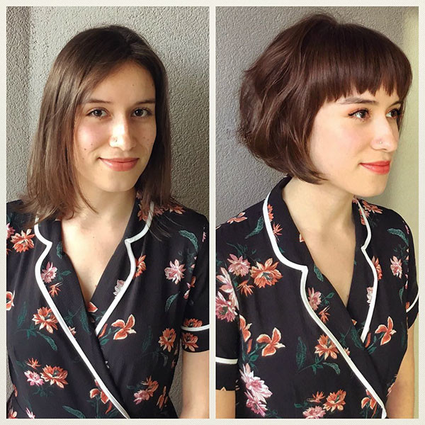 Short Bob and Bangs
