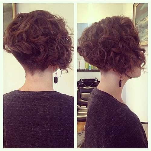 Short Curly Bob Undercut