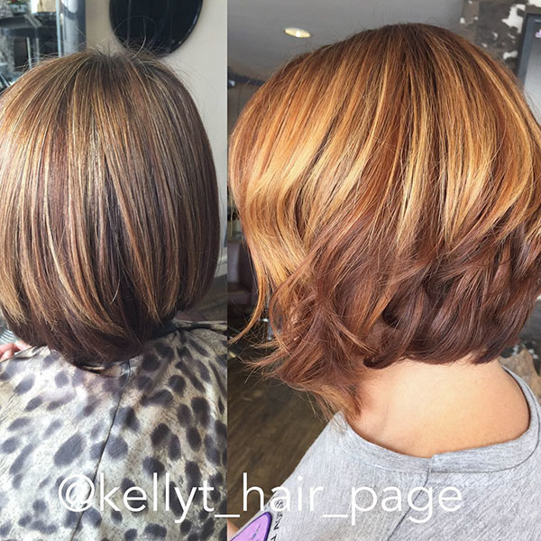 Short Layered Bob Style
