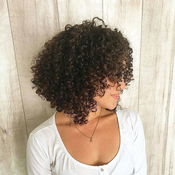 Short Natural Curly Black Hair