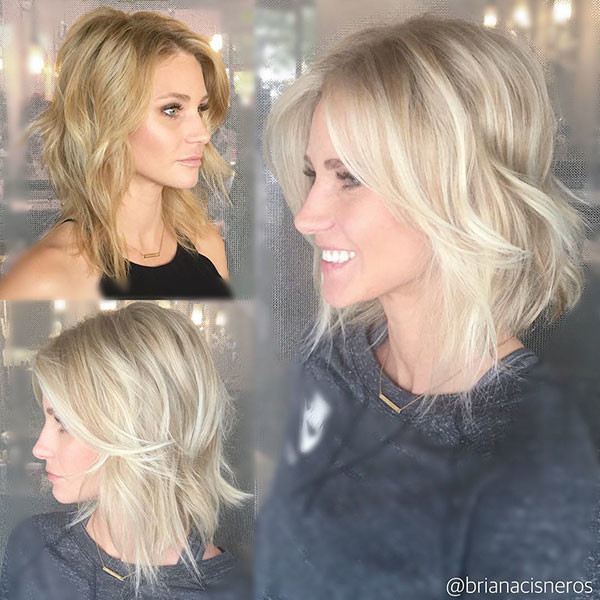Short Wavy Blonde Hair Color