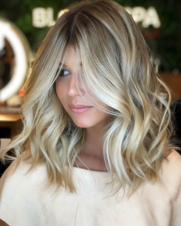 Shoulder Length Ash Blonde Hair